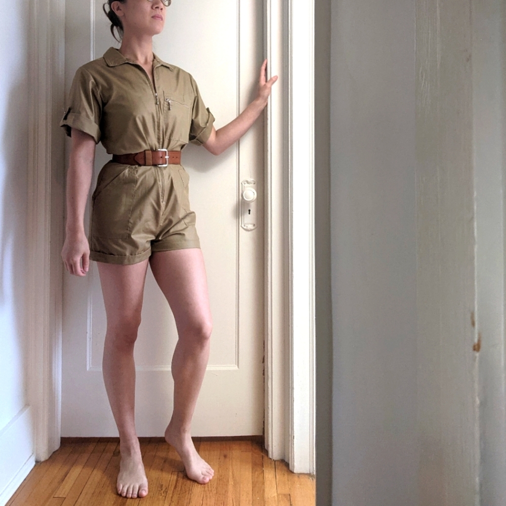 Vintage Shorts Jumpsuit